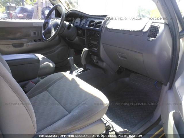 5TEHN72N42Z014265 - 2002 TOYOTA TACOMA DOUBLE CAB 银色 照片 5