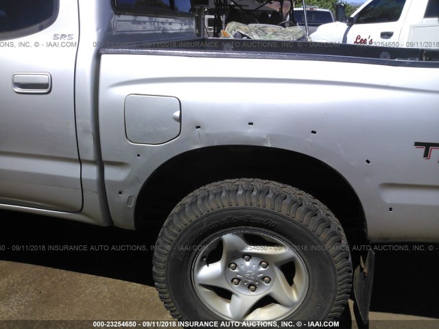 5TEHN72N42Z014265 - 2002 TOYOTA TACOMA DOUBLE CAB 银色 照片 6