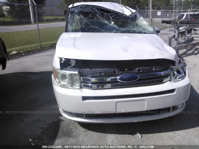 2FMGK5DC3ABA25724 - 2010 FORD FLEX LIMITED WHITE photo 6