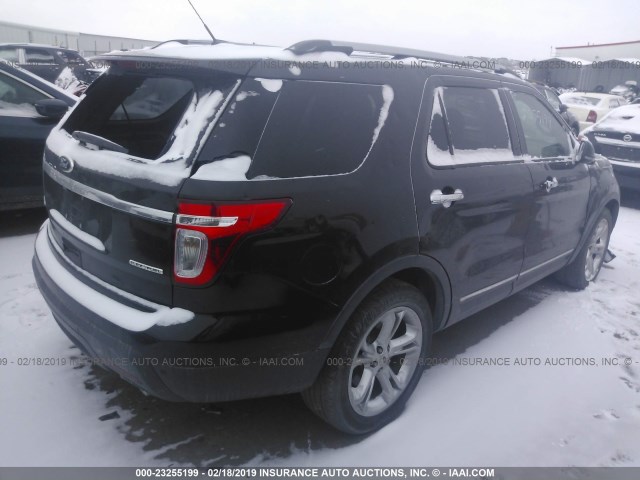 1FM5K7F88DGB59007 - 2013 FORD EXPLORER LIMITED BLACK photo 4