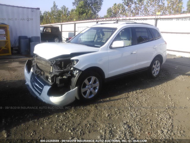 5NMSH13E47H087636 - 2007 HYUNDAI SANTA FE SE/LIMITED WHITE photo 2