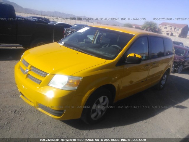 1D8HN44H18B119625 - 2008 DODGE GRAND CARAVAN SE YELLOW photo 2