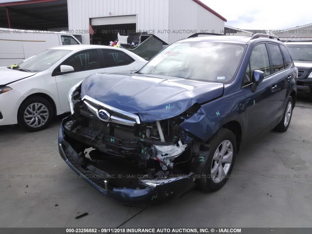 JF2SJADC6EH542052 - 2014 SUBARU FORESTER 2.5I PREMIUM 蓝色 照片 2