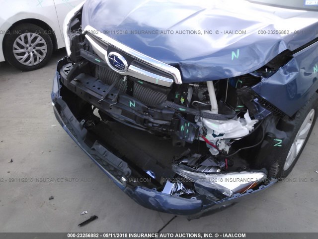 JF2SJADC6EH542052 - 2014 SUBARU FORESTER 2.5I PREMIUM 蓝色 照片 6