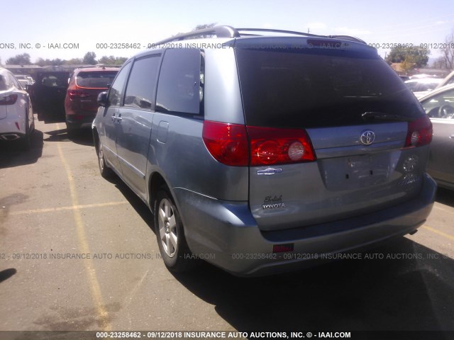 5TDZK23CX7S070051 - 2007 TOYOTA SIENNA CE/LE Light Blue photo 3