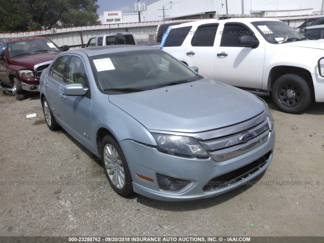 3FADP0L31AR148197 - 2010 FORD FUSION HYBRID BLUE photo 1