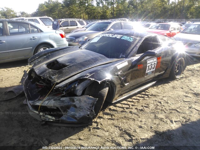 1G1YV2D77H5112924 - 2017 CHEVROLET CORVETTE GRAND SPORT/1LT BLACK photo 2