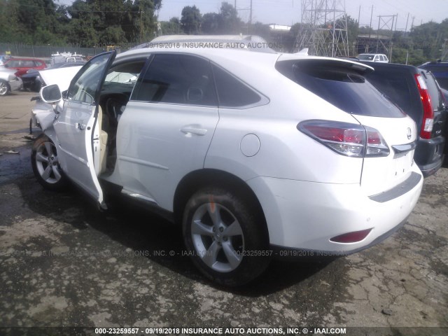 2T2BK1BA2DC211934 - 2013 LEXUS RX 350/BASE/F SPORT WHITE photo 3