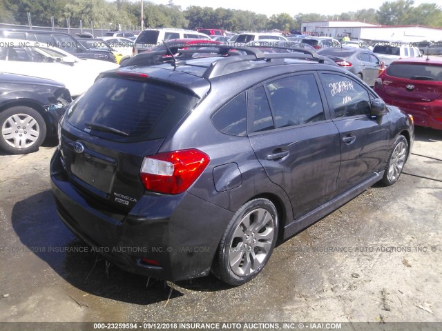 JF1GPAU65E8250203 - 2014 SUBARU IMPREZA SPORT LIMITED GRAY photo 4