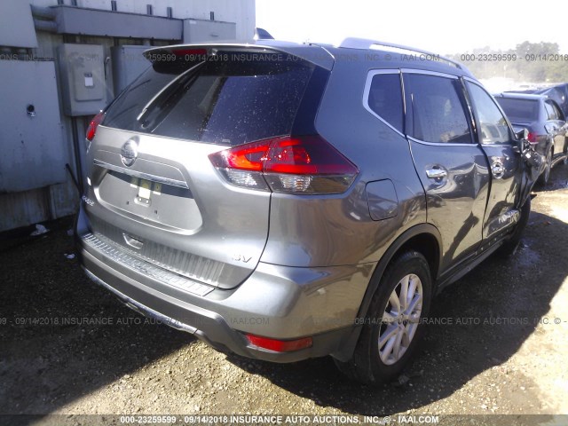 JN8AT2MT8JW469304 - 2018 NISSAN ROGUE S/SL/SV GRAY photo 4