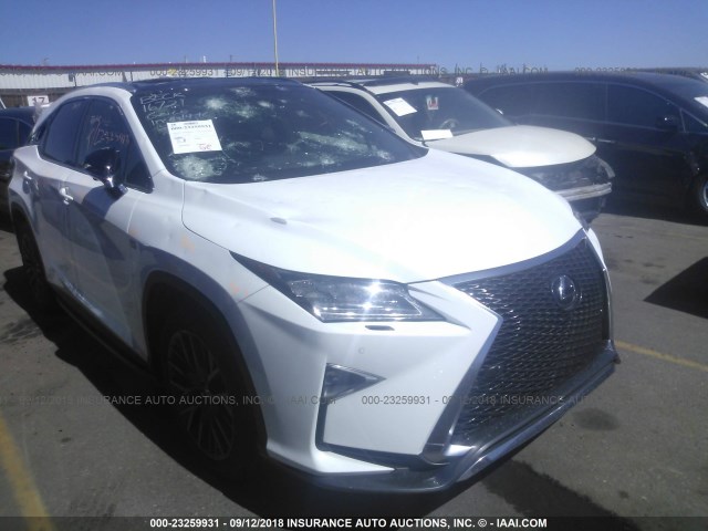 2T2BZMCA2HC073202 - 2017 LEXUS RX 350/BASE/F SPORT WHITE photo 1