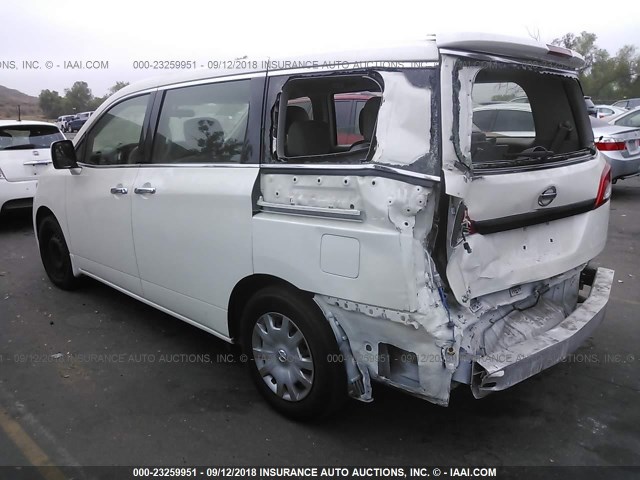 JN8AE2KP7D9066322 - 2013 NISSAN QUEST S/SV/SL/LE WHITE photo 3