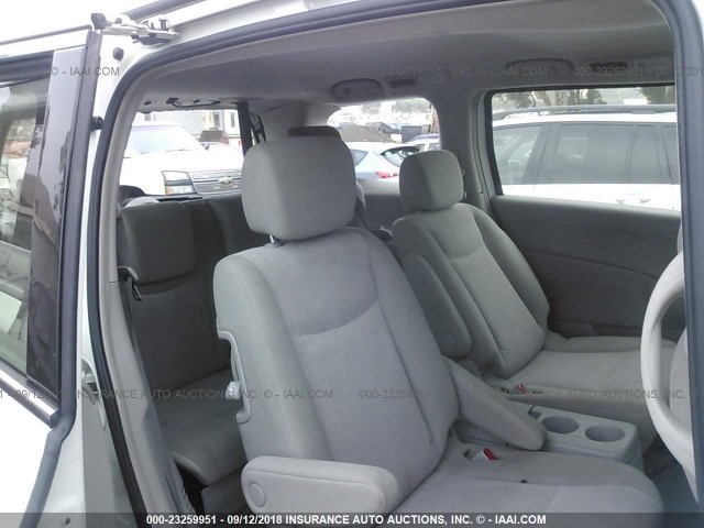 JN8AE2KP7D9066322 - 2013 NISSAN QUEST S/SV/SL/LE WHITE photo 8