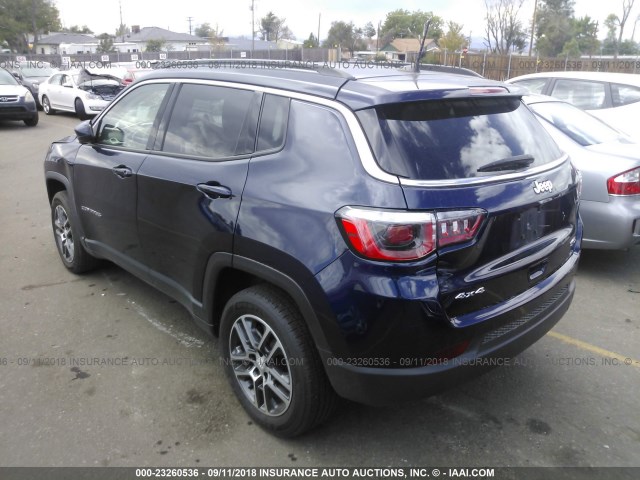 3C4NJDBB6HT665704 - 2017 JEEP COMPASS LATITUDE BLUE photo 3