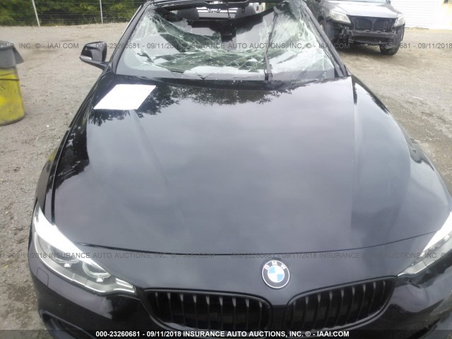 WBA3T1C53GP823425 - 2016 BMW 428 XI SULEV BLACK photo 10