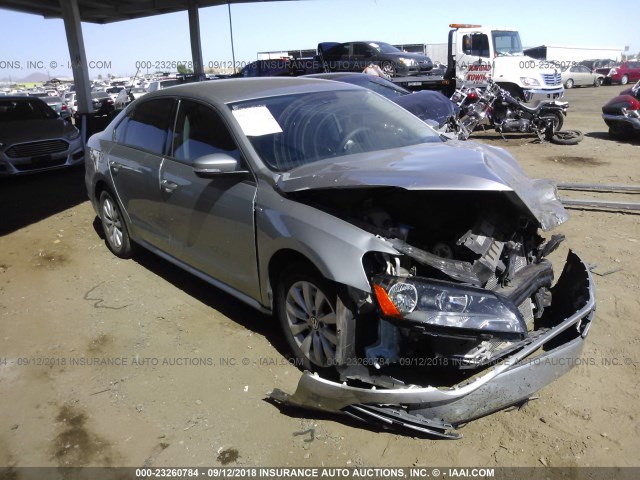 1VWAP7A35DC144839 - 2013 VOLKSWAGEN PASSAT S SILVER photo 1