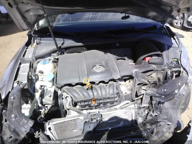 1VWAP7A35DC144839 - 2013 VOLKSWAGEN PASSAT S SILVER photo 10