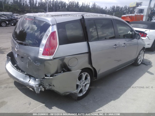 JM1CR2W32A0365975 - 2010 MAZDA 5 SILVER photo 4