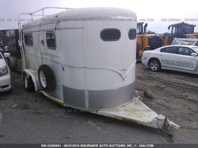 11WDH1320MW176080 - 1991 WEST HORSE TRAILER  WHITE photo 1