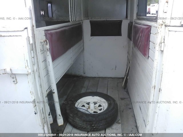 11WDH1320MW176080 - 1991 WEST HORSE TRAILER  WHITE photo 8