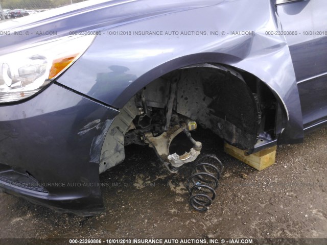 1G11C5SLXFF277592 - 2015 CHEVROLET MALIBU 1LT BLUE photo 6