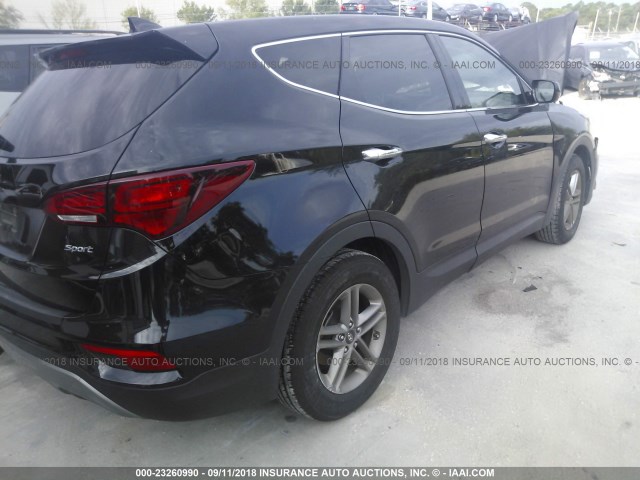 5XYZT3LB3HG398646 - 2017 HYUNDAI SANTA FE SPORT  BLACK photo 4