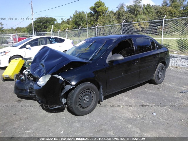 1G1AD5F58A7231545 - 2010 CHEVROLET COBALT 1LT BLACK photo 2