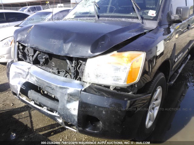 1N6BA0EKXAN312506 - 2010 NISSAN TITAN XE/SE/LE BLACK photo 6