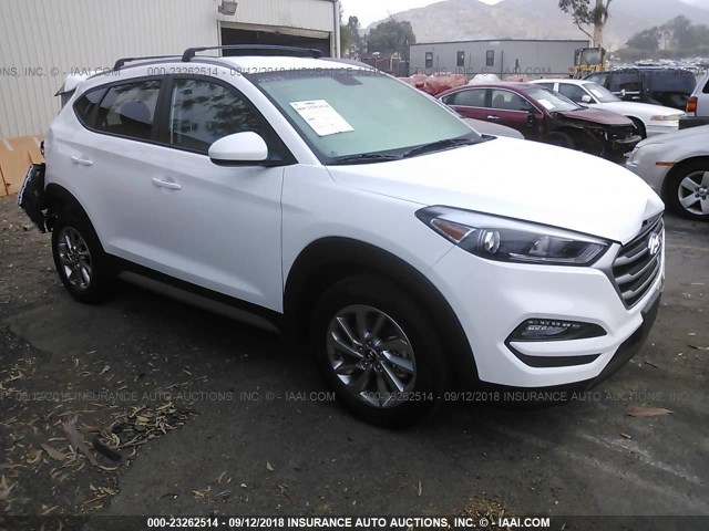 KM8J33A43JU695398 - 2018 HYUNDAI TUCSON SEL/SEL PLUS WHITE photo 1