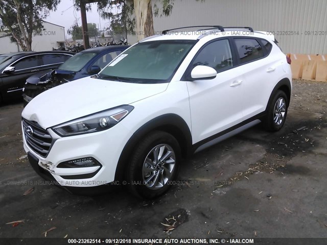 KM8J33A43JU695398 - 2018 HYUNDAI TUCSON SEL/SEL PLUS WHITE photo 2