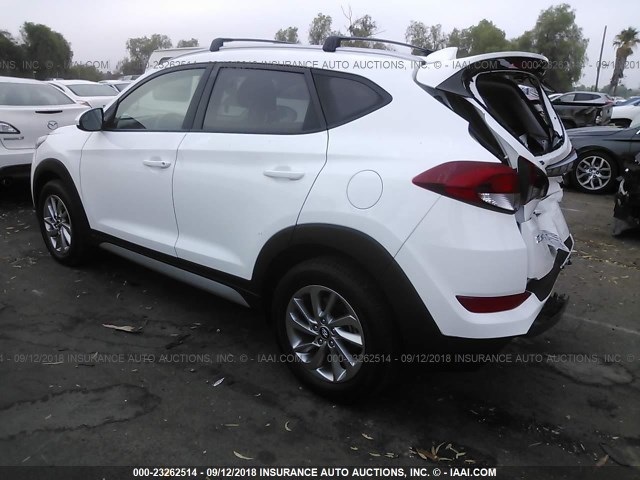 KM8J33A43JU695398 - 2018 HYUNDAI TUCSON SEL/SEL PLUS WHITE photo 3