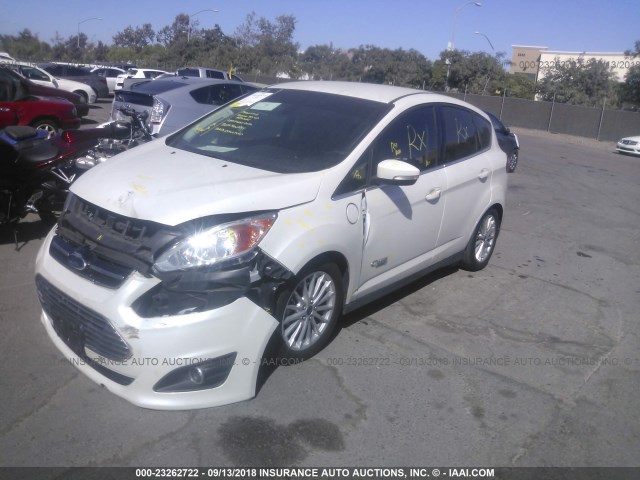 1FADP5CU4FL100270 - 2015 FORD C-MAX PREMIUM SEL WHITE photo 2