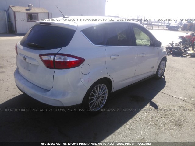 1FADP5CU4FL100270 - 2015 FORD C-MAX PREMIUM SEL WHITE photo 4