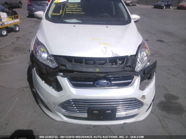 1FADP5CU4FL100270 - 2015 FORD C-MAX PREMIUM SEL WHITE photo 6