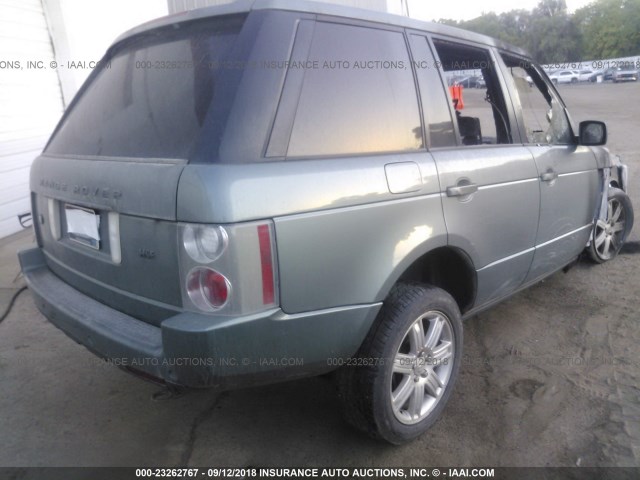 SALMF15486A231693 - 2006 LAND ROVER RANGE ROVER HSE GREEN photo 4