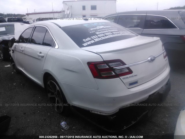 1FAHP2E87GG118577 - 2016 FORD TAURUS SEL WHITE photo 3