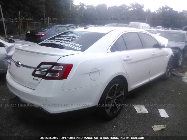 1FAHP2E87GG118577 - 2016 FORD TAURUS SEL WHITE photo 4