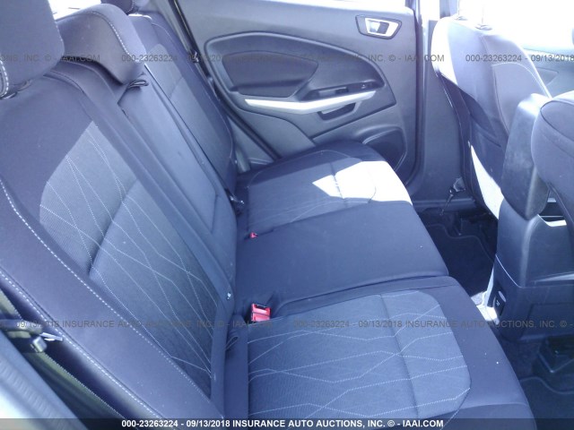 MAJ3P1TE2JC176317 - 2018 FORD ECOSPORT SE GRAY photo 8