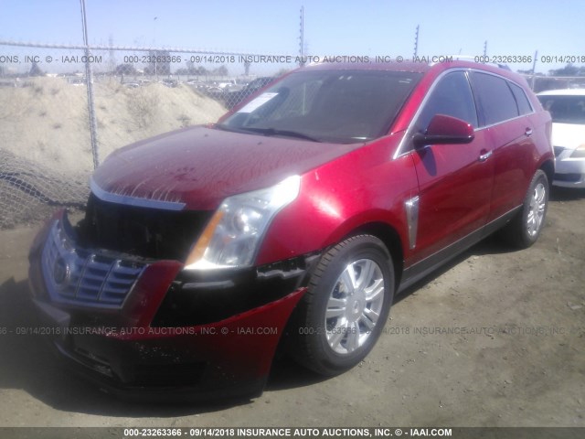 3GYFNGE33DS561843 - 2013 CADILLAC SRX LUXURY COLLECTION RED photo 2