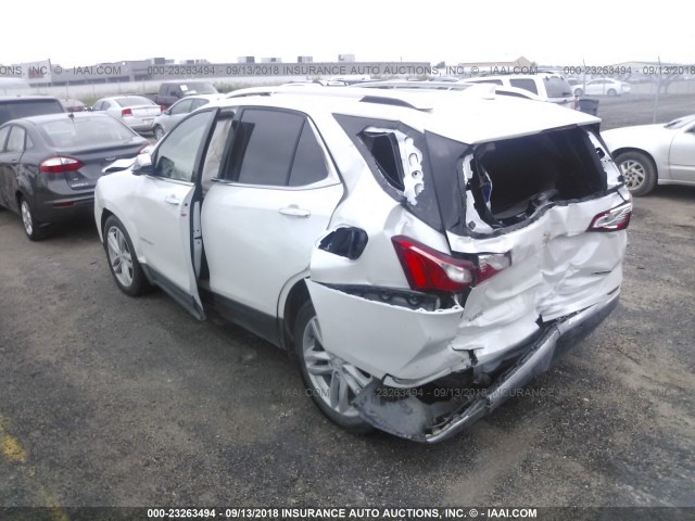 2GNAXMEV8J6231983 - 2018 CHEVROLET EQUINOX PREMIER WHITE photo 3