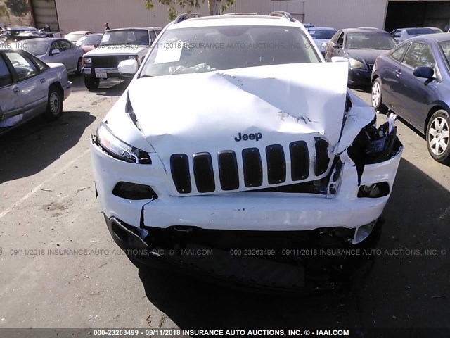 1C4PJLDB3GW308327 - 2016 JEEP CHEROKEE LIMITED WHITE photo 6