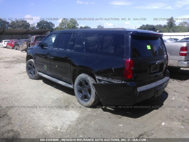 1GNSCJKC0FR124777 - 2015 CHEVROLET SUBURBAN C1500 LT BLACK photo 3