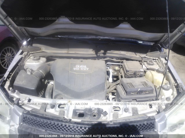 2CNDL937086298814 - 2008 CHEVROLET EQUINOX SPORT GRAY photo 10