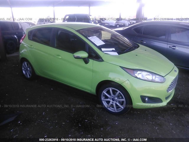 3FADP4EJ8FM200903 - 2015 FORD FIESTA SE GREEN photo 1