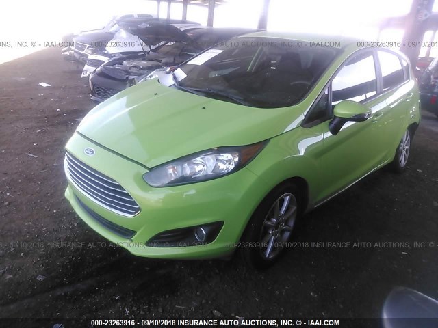 3FADP4EJ8FM200903 - 2015 FORD FIESTA SE GREEN photo 2