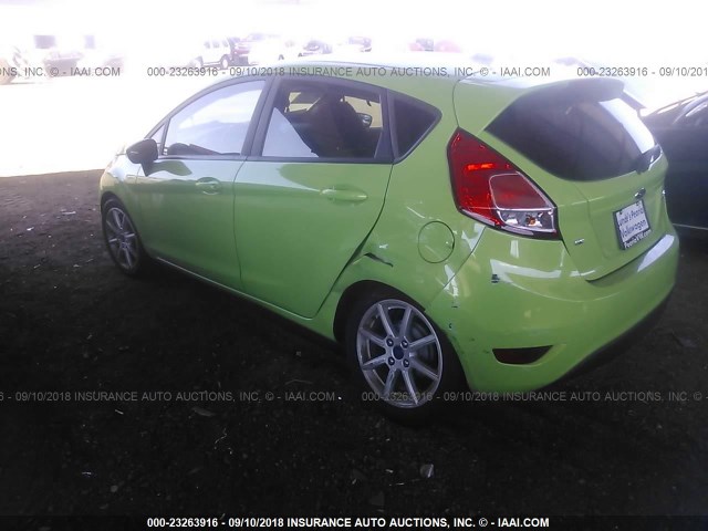 3FADP4EJ8FM200903 - 2015 FORD FIESTA SE GREEN photo 3