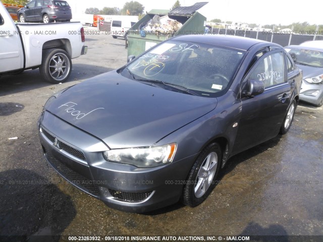 JA3AU26U48U046433 - 2008 MITSUBISHI LANCER ES GRAY photo 2