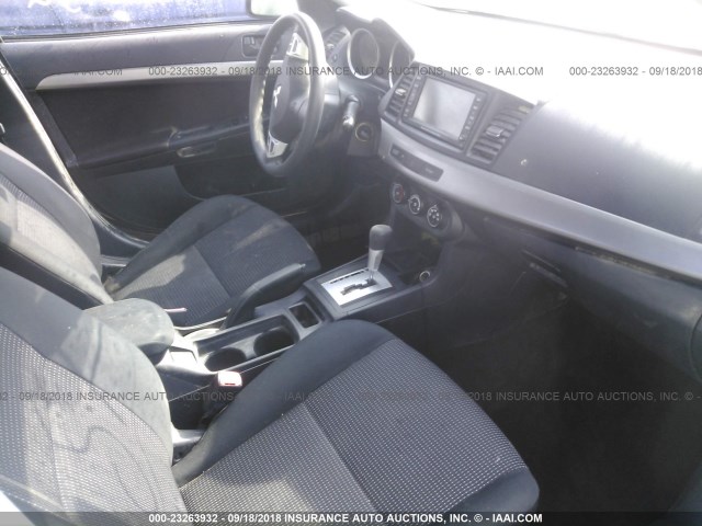 JA3AU26U48U046433 - 2008 MITSUBISHI LANCER ES GRAY photo 5