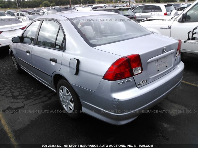 2HGES16345H547638 - 2005 HONDA CIVIC DX VP Gümüş foto 3