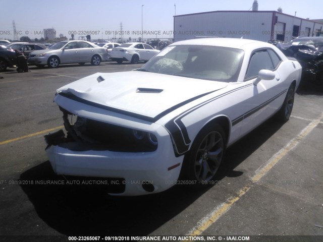 2C3CDZAG8HH598481 - 2017 DODGE CHALLENGER SXT WHITE photo 2